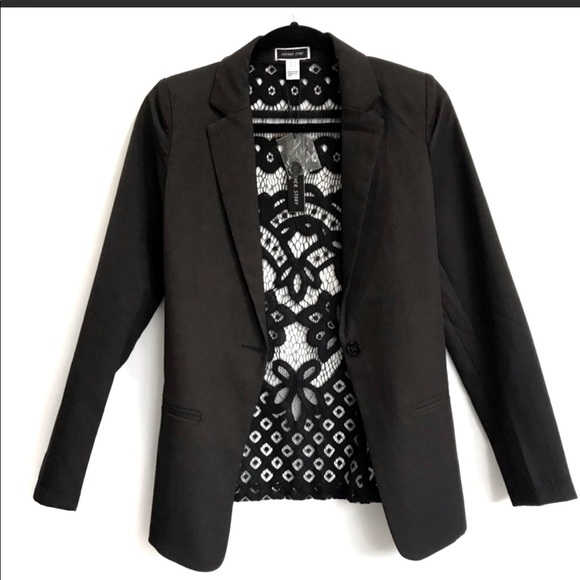 💐BLAZER WITH SEE-THROUGH BACK - Picture 1 of 3